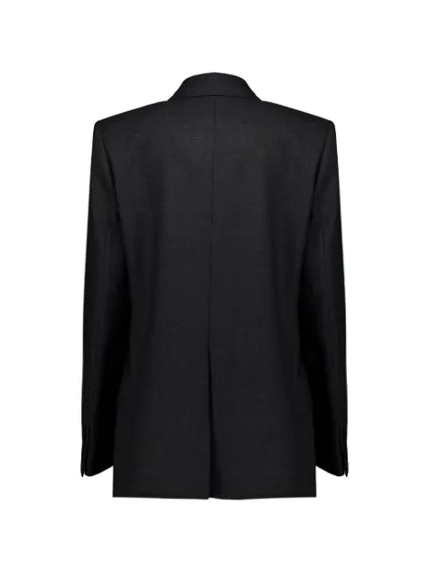 Saint Laurent double-breasted oversize virgin wool blazer