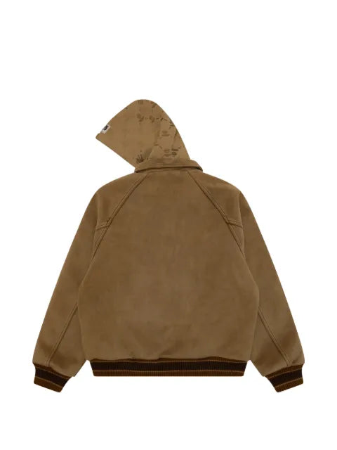 AAPE BY *A BATHING APE® logo-appliqué hooded jacket
