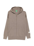 FLÂNEUR zip-up knitted hoodie