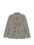 Circolo 1901 herringbone double-breasted blazer