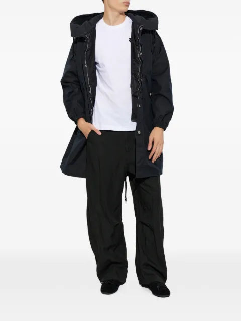 Comme des Garçons Homme Plus drawstring hooded parka