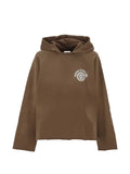 AMISH logo-print raglan-sleeve hoodie