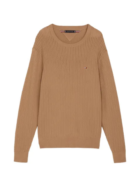 Tommy Hilfiger herringbone-structure sweater