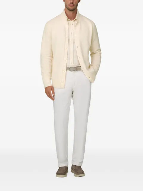Boggi Milano cardigan roll-neck jumper in cashmere-wool