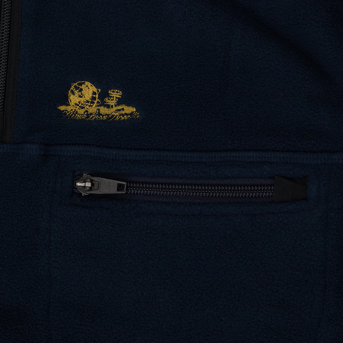 Blue Quarter Zip Fleece Pullover