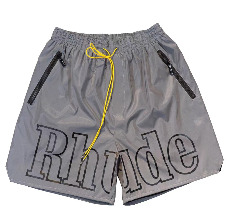 Nylon Logo Shorts – Grey & Black