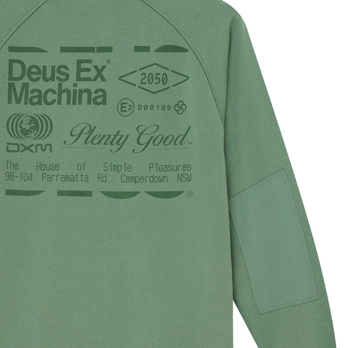 Deus Plenty Good Crew: Loden Frost Green