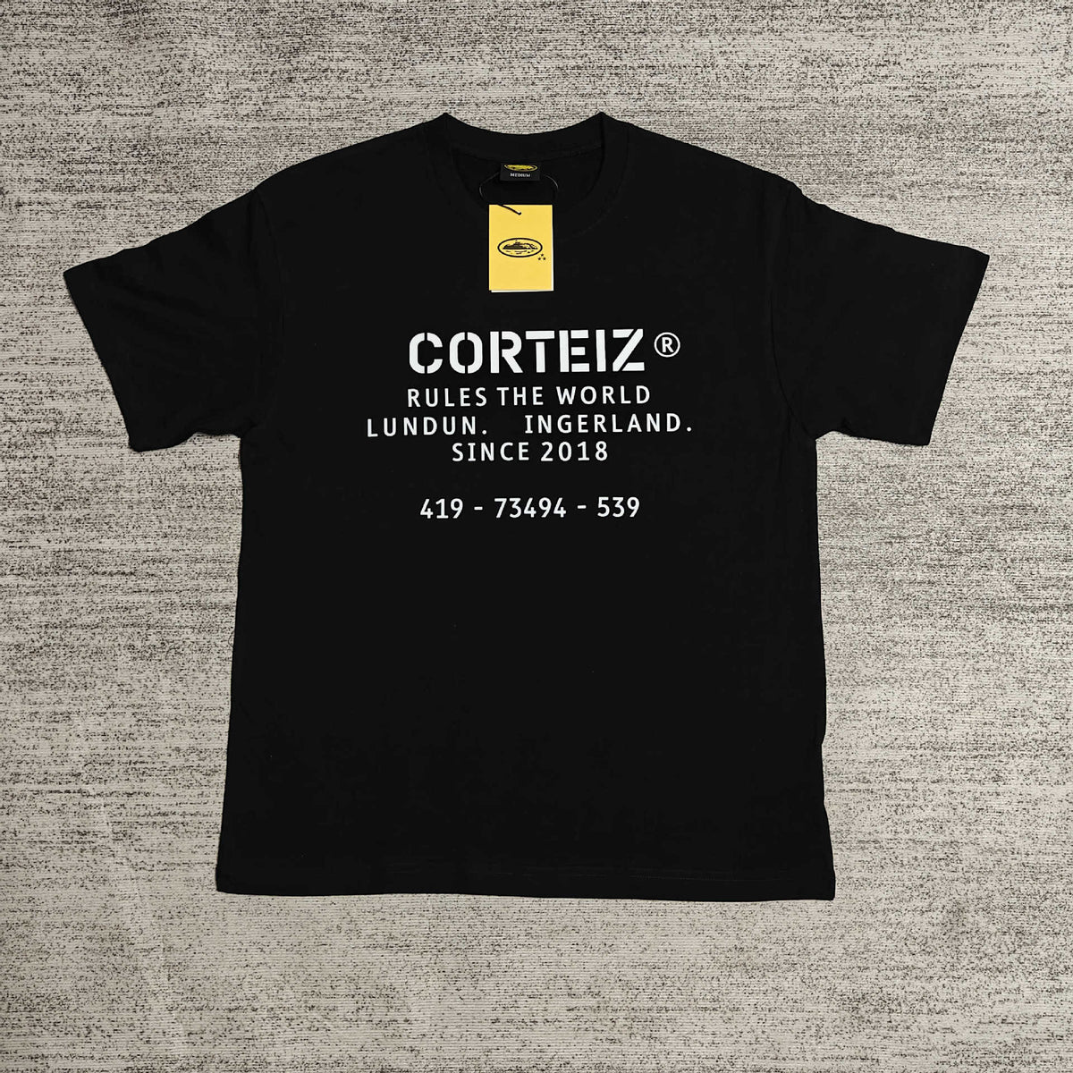 Corteiz Island Letter Graphic Oversized Tee Streetwear Unisex