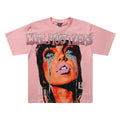 Life Hustlere Crying Woman Rhinestone Graphic T-Shirt