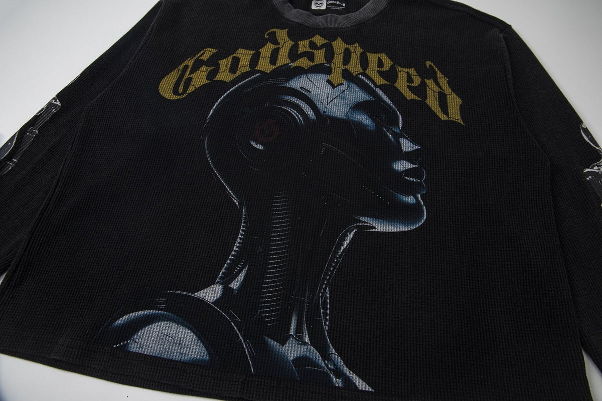Godspeed Out of Many One Robot Graphic Long-Sleeve T-Shirt