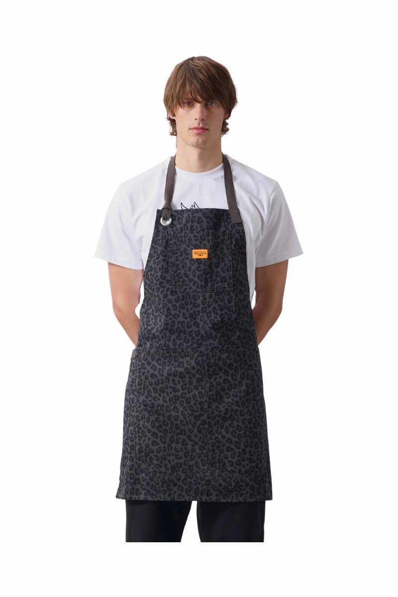 SERVICE WORKS PATTERNED APRON Black Leopard