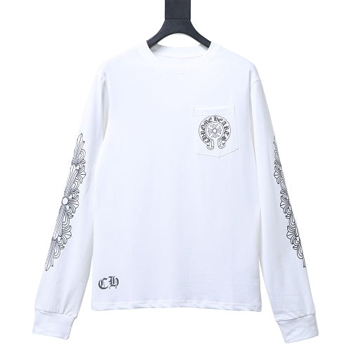 Chrome Hearts white long-sleeve T-shirt