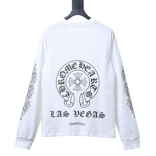 Chrome Hearts white long-sleeve T-shirt