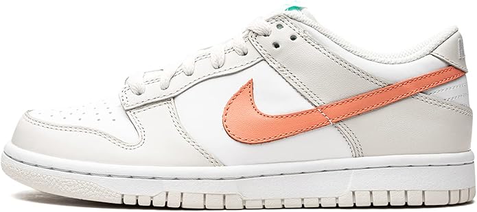 Big Kid's Nike Dunk Low White/Crimson Bliss (CW1590 101)