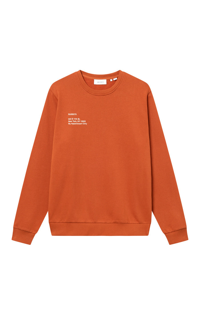 Les Deux Neighborhood Sweatshirt 'Terracotta/Ivory'