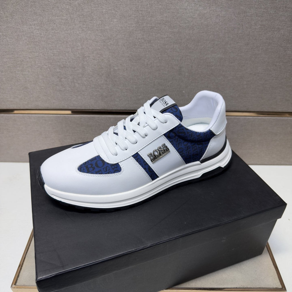 Hugo Boss Contrast-Panel Low-Top Sneakers