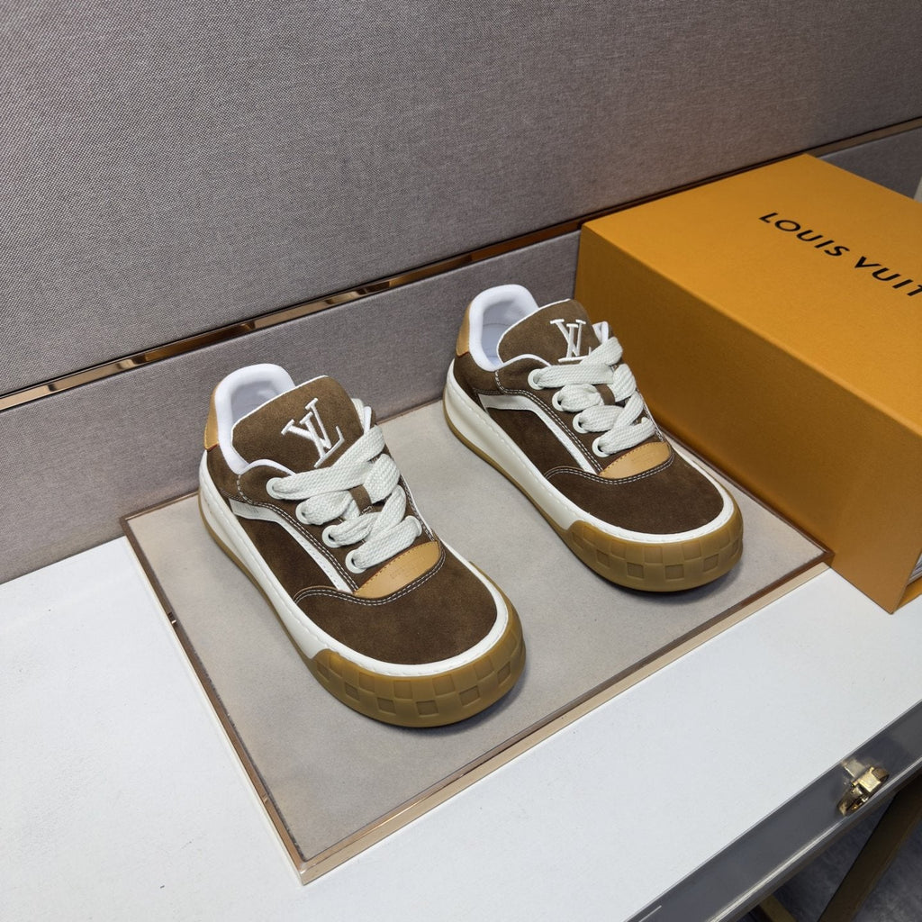 Louis Vuitton Men's Panelled Gum Sole Sneakers