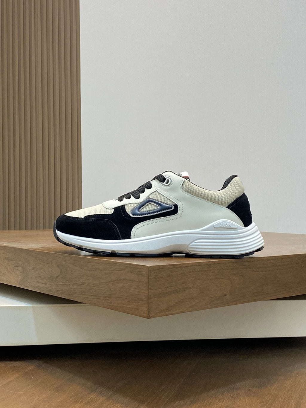 Dior Blue Accent Low-Top Sneakers